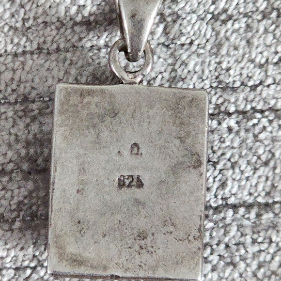 Silver 925/825 necklace and mother of pearl pendant - Picture 10 of 13